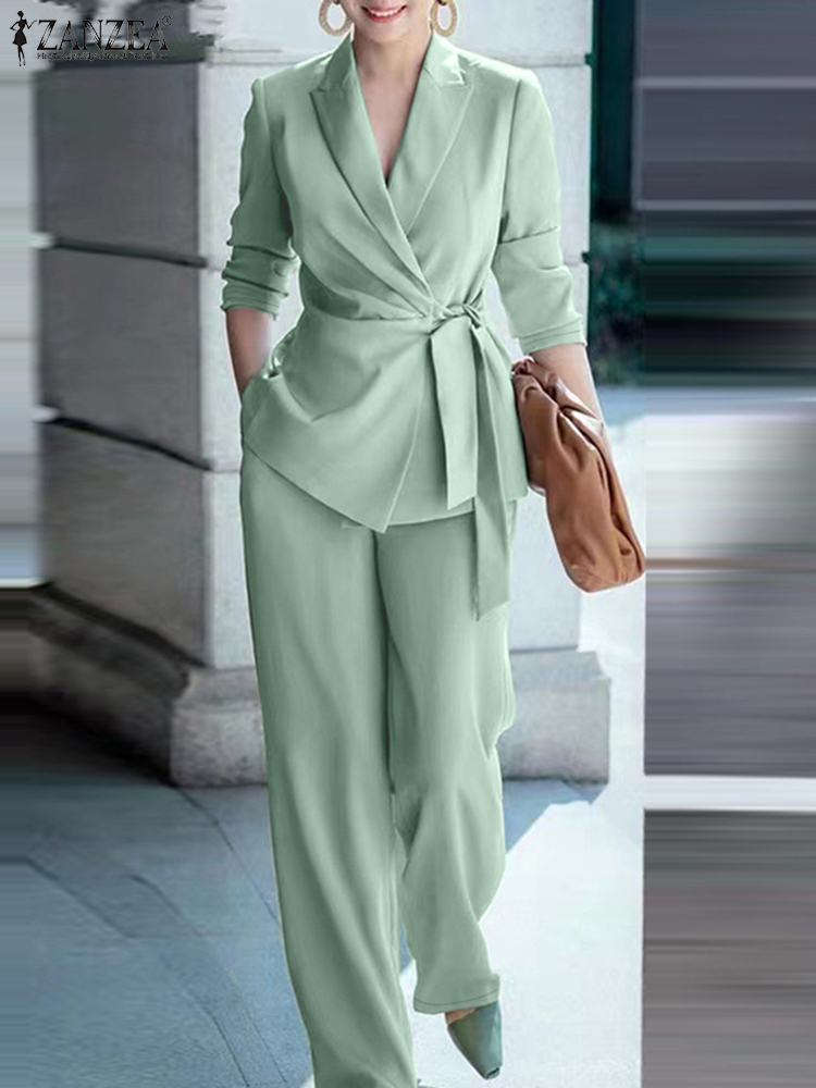 Women Formal Wear Set - ZANZEA Conjunto Feminino de Escritório 2