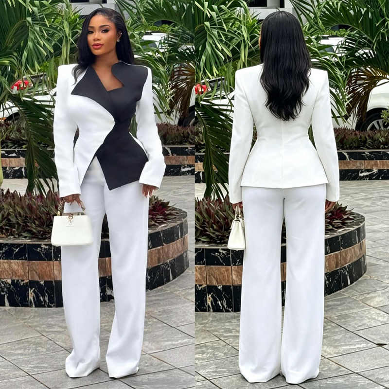 Unique Women'S Formal Wear - Conjunto de Jaqueta Feminina com Design