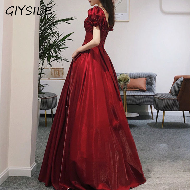 Women'S Formal Dinner Wear - Vestido feminino de manga curta com
