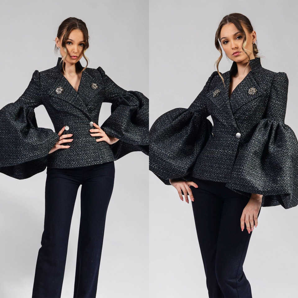 Unique Women'S Formal Wear - Vestido blazer feminino com design exclusivo,