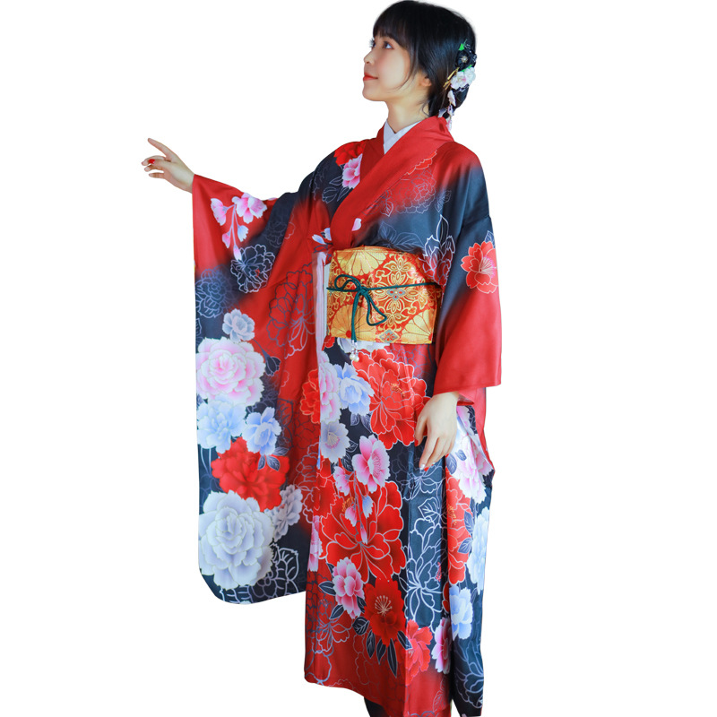 Japanese Women Formal Wear - Quimono Japonês Feminino Formal com Estampa