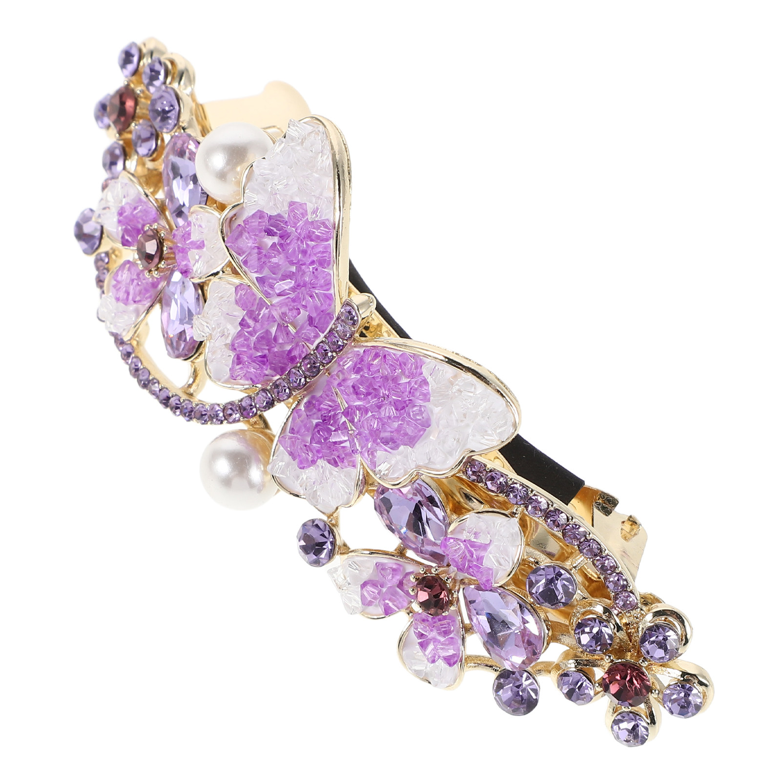Women'S Formal Day Wear - Elegante Prendedor de Cabelo com Strass
