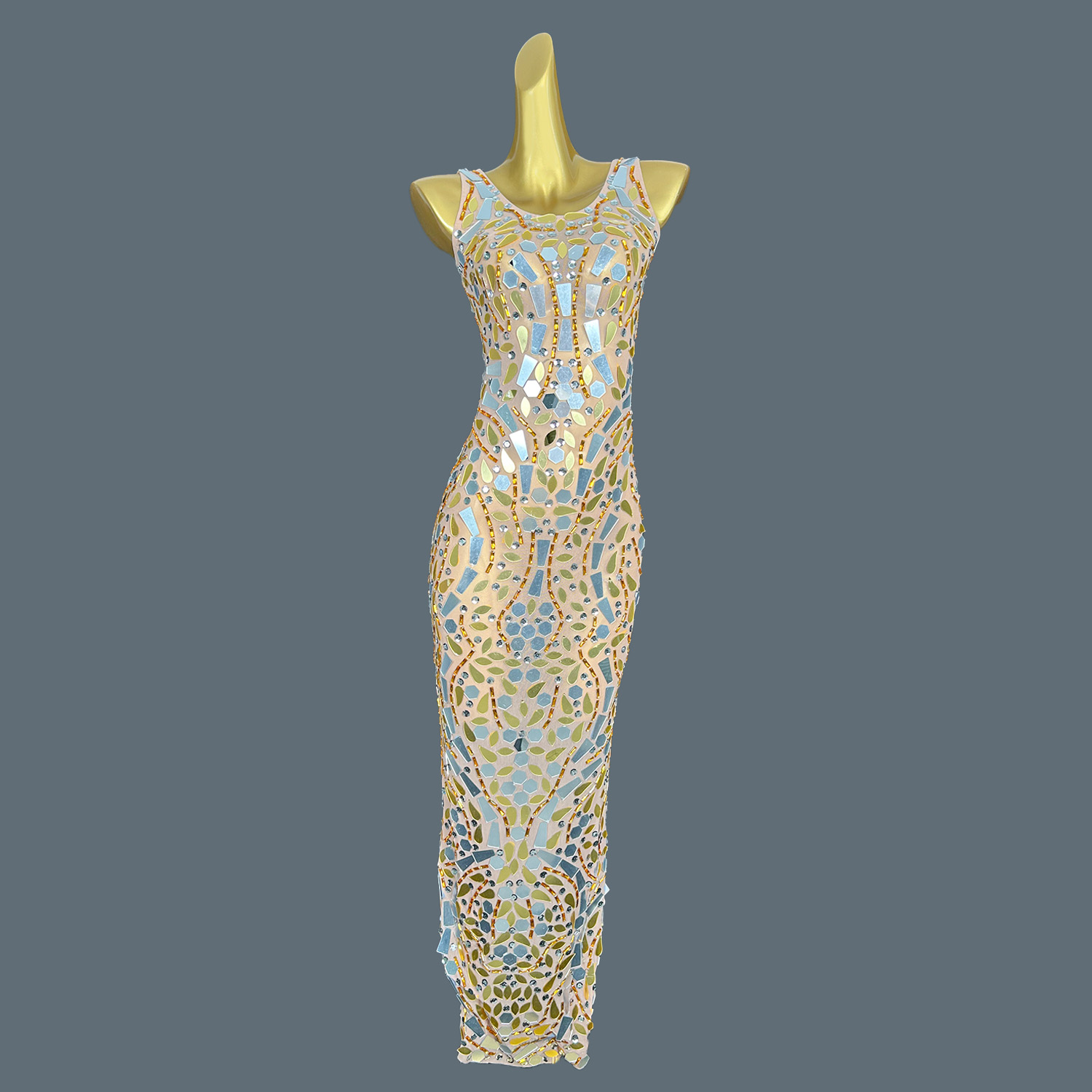 Women'S Formal Dinner Wear - Vestido Longo Maxi Sexy de Malha