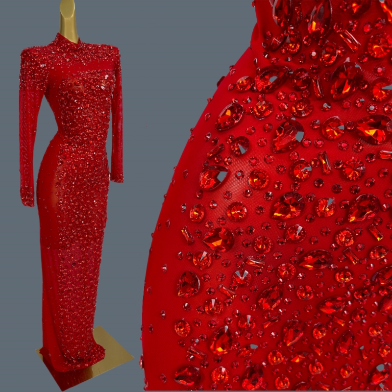 Women'S Formal Dinner Wear - Sexy pura malha formal baile de