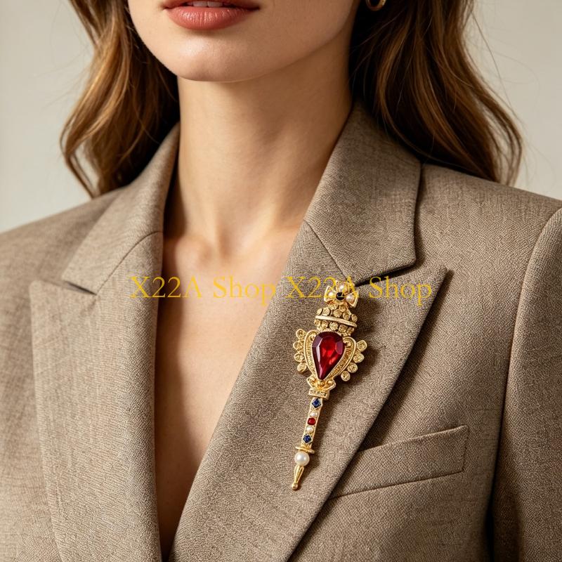 Broche varinha mágica retrô co - Unique Women'S Formal Wear avaliação e preço