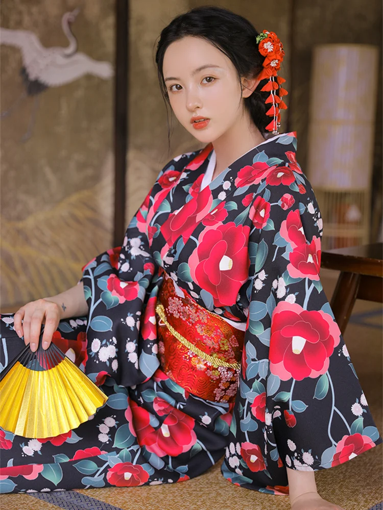 Estilo vintage feminino floral - Japanese Women Formal Wear avaliação e preço