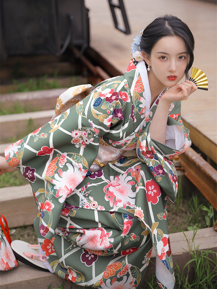 Estilo vintage feminino floral - Japanese Women Formal Wear avaliação e preço