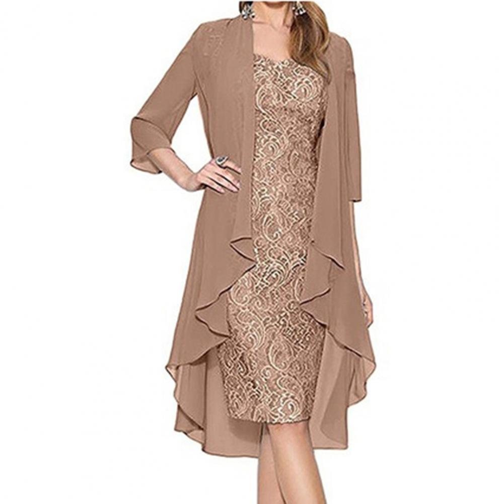 Conjunto de vestido formal fem - Women Formal Wear Set avaliação e preço