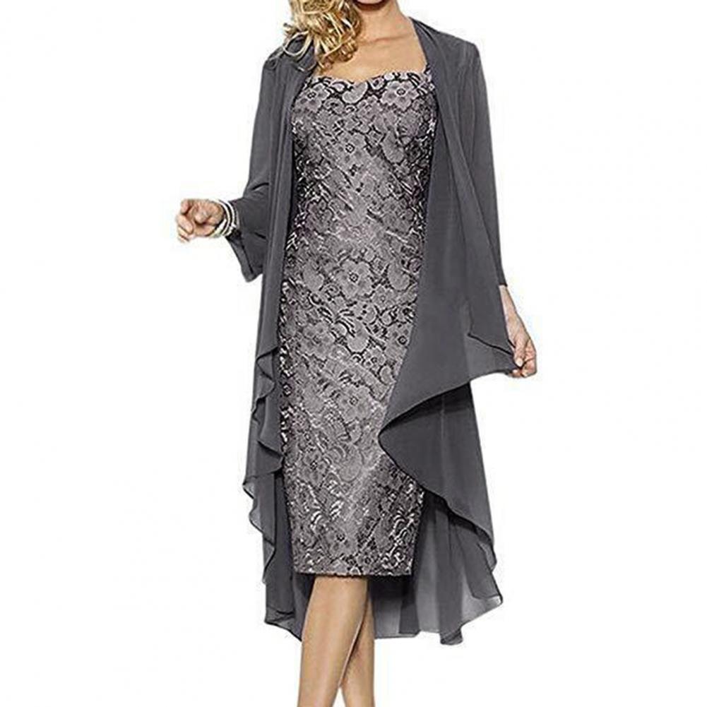 Conjunto de vestido formal fem - Women Formal Wear Set avaliação e preço