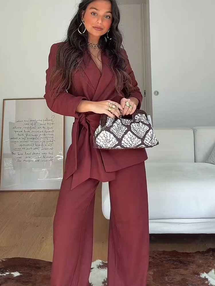 Conjunto de Blazer e Calças pa - Women'S Formal Wear Pants avaliação e preço