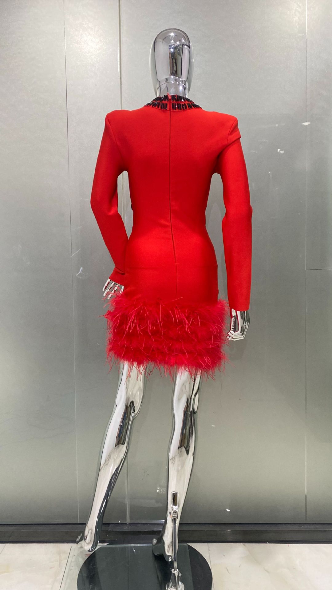 Vestido de Gala Vermelho Luxuo - Women'S Formal Dinner Wear avaliação e preço