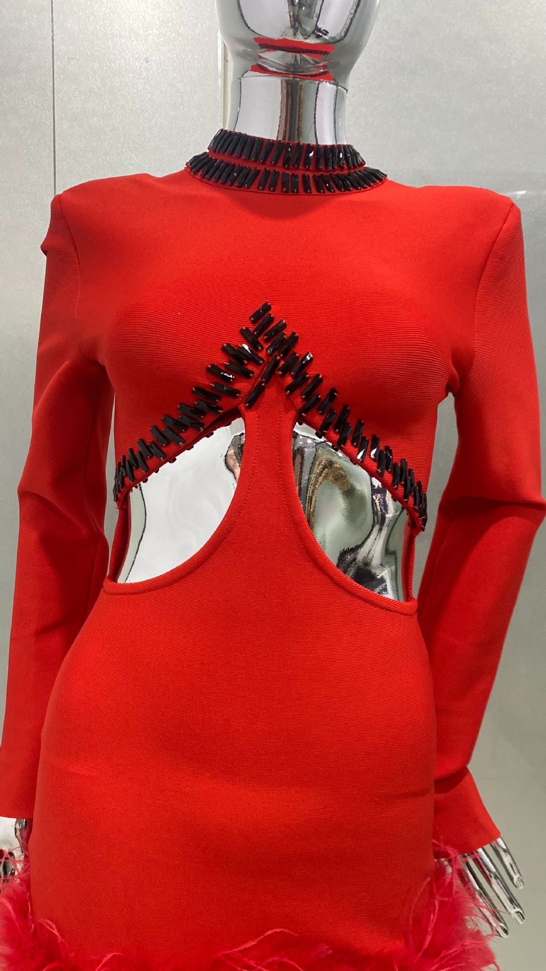 Vestido de Gala Vermelho Luxuo - Women'S Formal Dinner Wear avaliação e preço