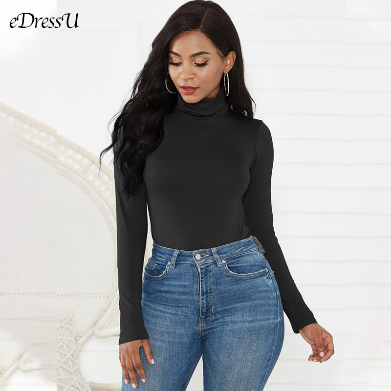 Bodysuit feminino gola alta ou - Turtleneck Bodysuit Office avaliação e preço