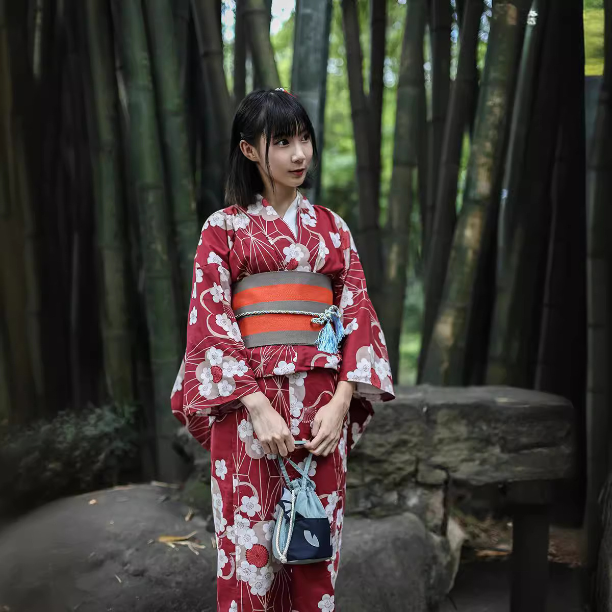 Quimono Yukata Japonês Vermelh - Japanese Women Formal Wear avaliação e preço