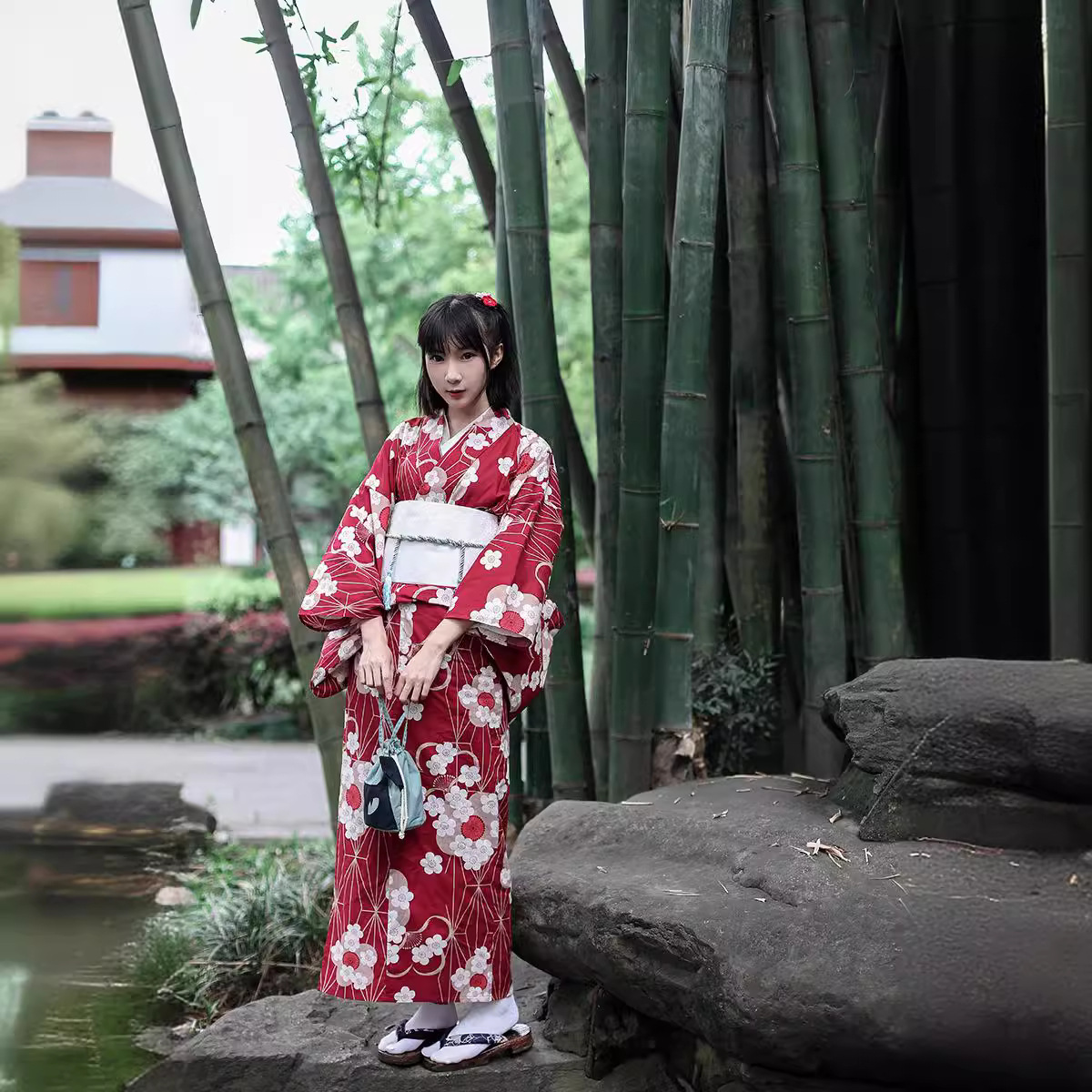 Quimono Yukata Japonês Vermelh - Japanese Women Formal Wear avaliação e preço