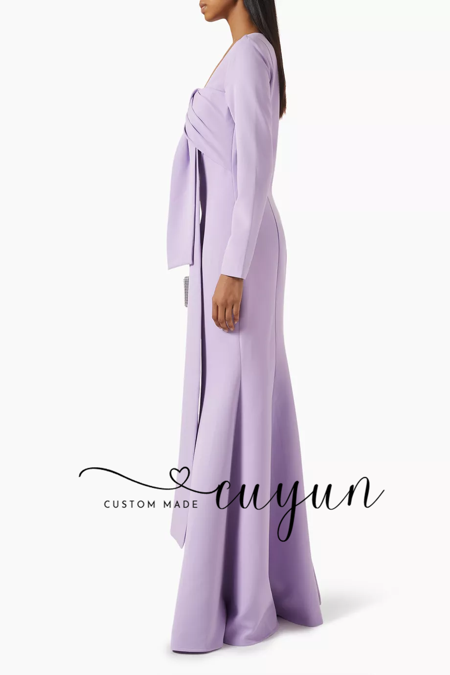Cuyun personalizado lavanda ve - Women'S Formal Dinner Wear avaliação e preço
