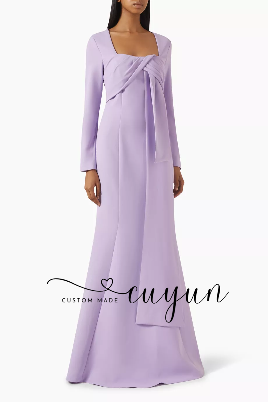 Cuyun personalizado lavanda ve - Women'S Formal Dinner Wear avaliação e preço