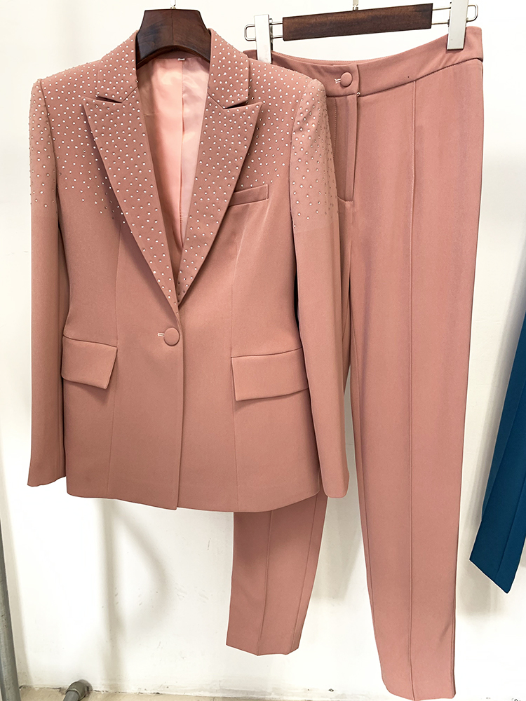 Conjunto de Terno Feminino Ele - Women Formal Wear Set avaliação e preço