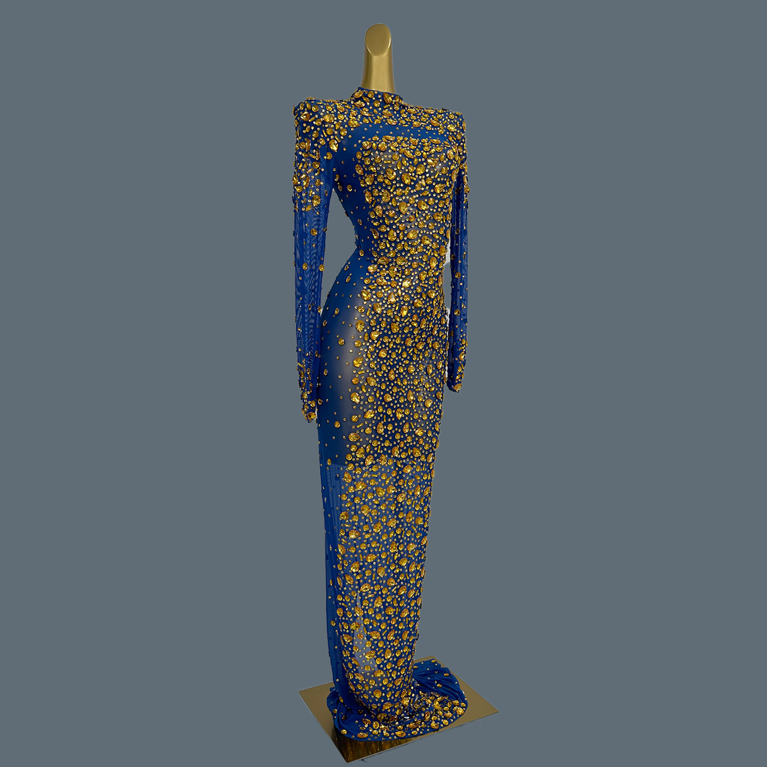Vestido Maxi Elegante de Tule  - Women'S Formal Dinner Wear avaliação e preço