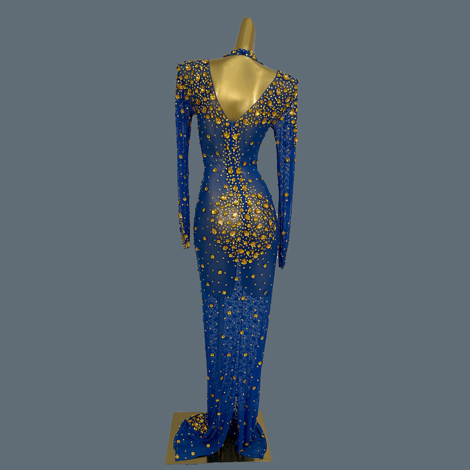 Vestido Maxi Elegante de Tule  - Women'S Formal Dinner Wear avaliação e preço