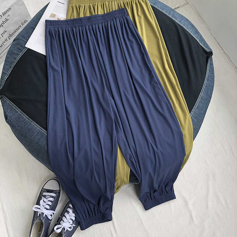 Plus size 6xl 150kg verão calç - Women'S Formal Wear Pants avaliação e preço