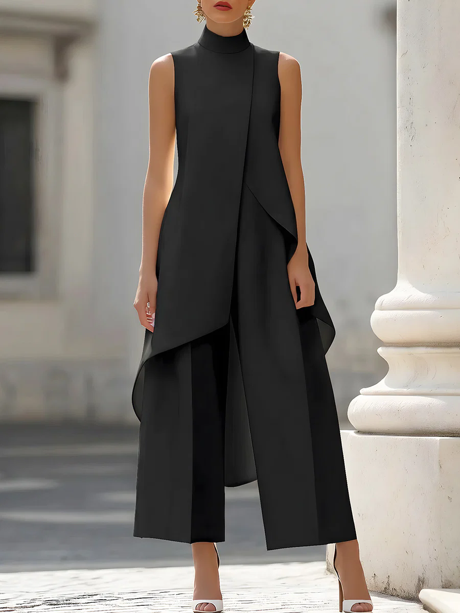 Macacão Sem Mangas com Gola Al - Women'S Formal Wear Pants avaliação e preço