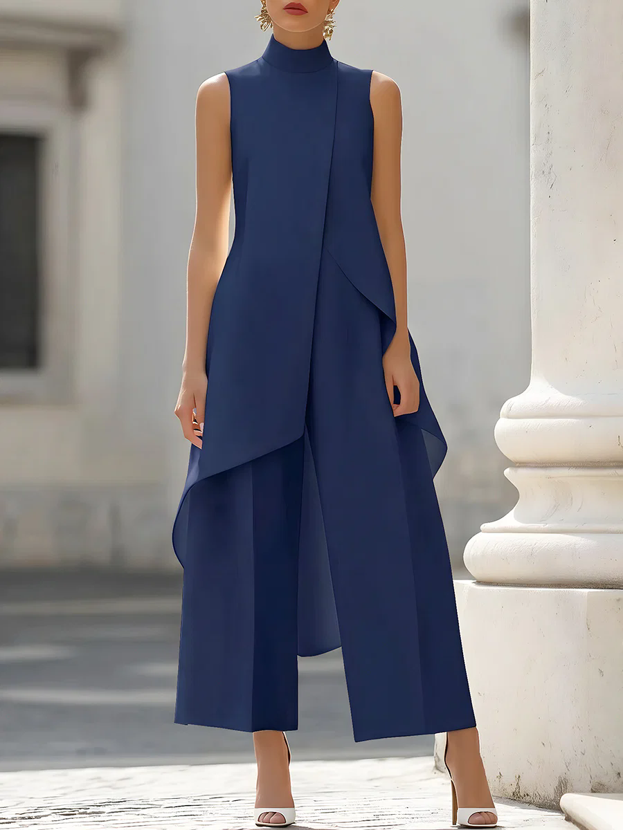 Macacão Sem Mangas com Gola Al - Women'S Formal Wear Pants avaliação e preço