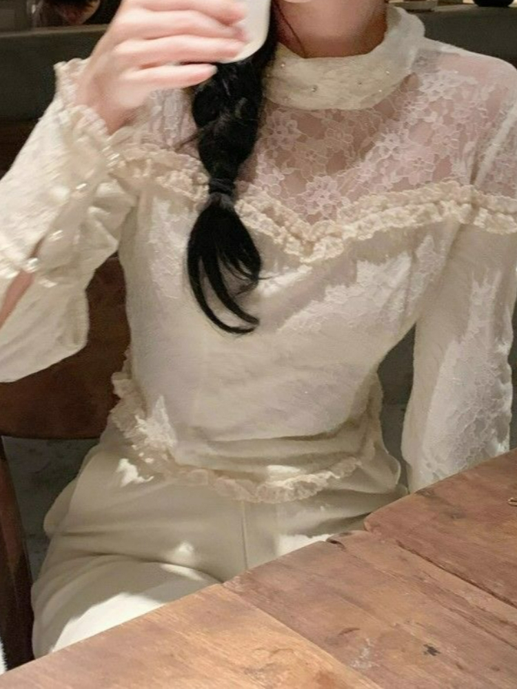 Blusa Elegante de Manga Longa  - Turtleneck Bodysuit Office avaliação e preço