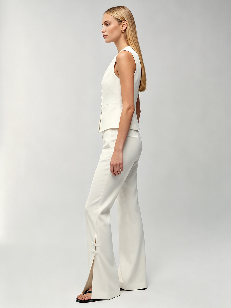 Conjunto Feminino LIMO Branco  - Women'S Formal Wear Pants avaliação e preço
