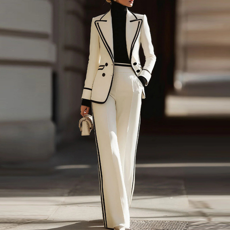 Conjunto Feminino de Blazer Tr - Women'S Formal Wear Pants avaliação e preço
