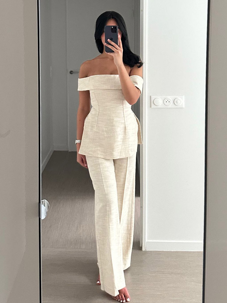HH Mulheres de cintura alta co - Women'S Formal Wear Pants avaliação e preço