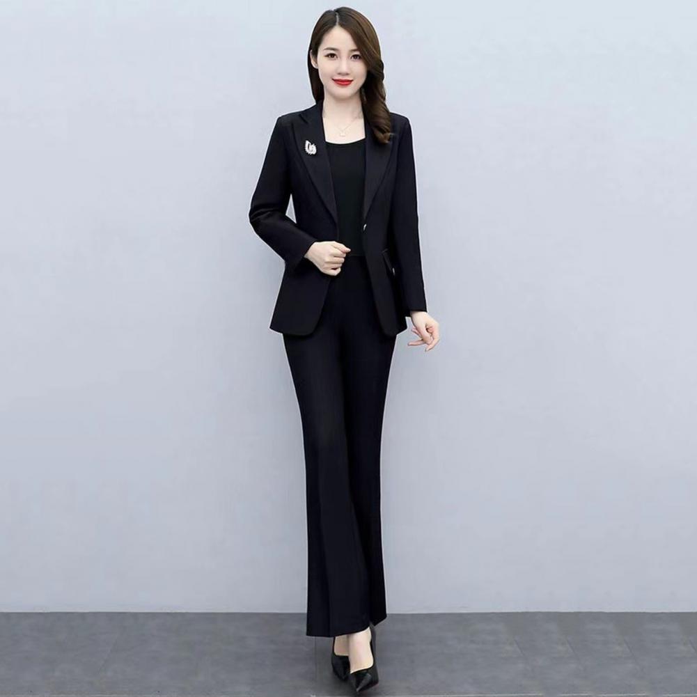 Conjunto de 2 Peças: Casaco Fo - Women'S Formal Wear Pants avaliação e preço