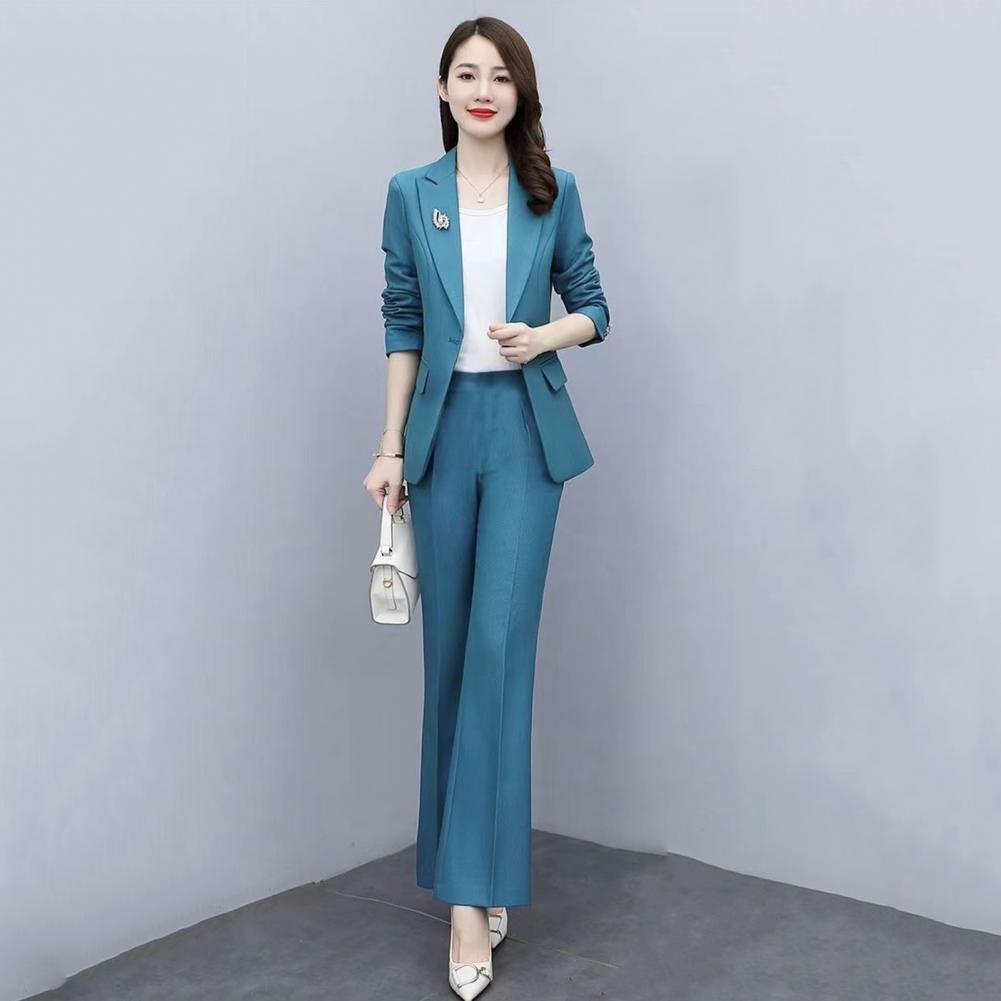 Conjunto de 2 Peças: Casaco Fo - Women'S Formal Wear Pants avaliação e preço