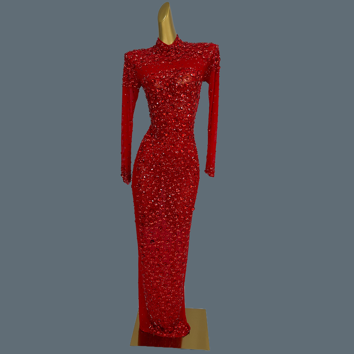 Sexy pura malha formal baile d - Women'S Formal Dinner Wear avaliação e preço