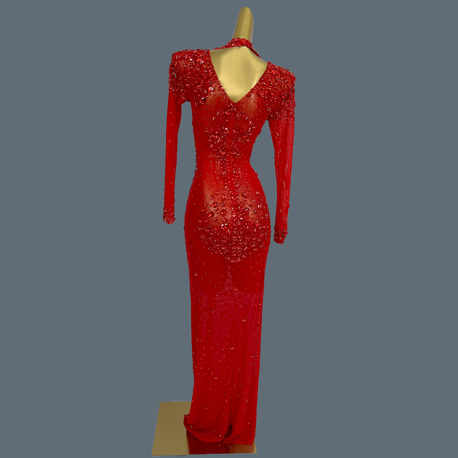 Sexy pura malha formal baile d - Women'S Formal Dinner Wear avaliação e preço
